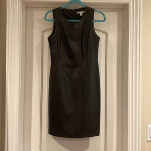 BANANA REPUBLIC Dark Brown Leather Tank Dress size 2